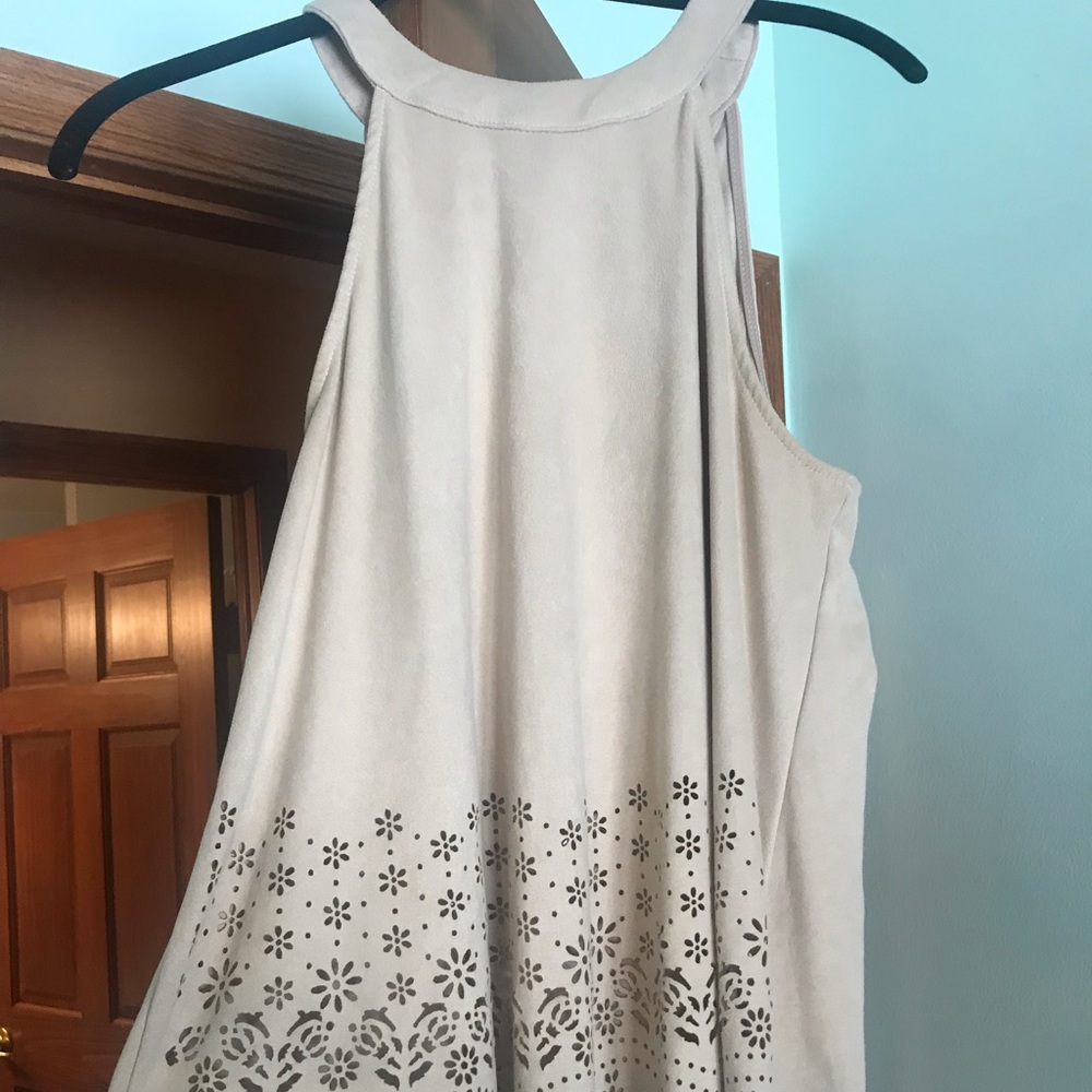 Suede tank top!